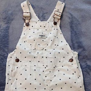 Girls 5T Polka Dot Overalls